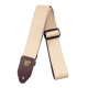 Tracolla in Pelle Italiana Marrone Chiaro Larga 5 cm Tri-Glide