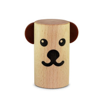 Shaker in legno per Bambini con faccia d'Orso