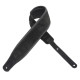 MSSB2S-BLK Tracolla per basso in pelle scamosciata Signature Black On Black 3"