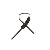 M25-DBR Tracolla Vintage-Style in pelle conciata al vegetale Dark Brown 5/8"
