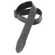 M7GP-BLK Tracolla in pelle con retro in polipropilene Black 2"
