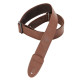 M7GP-BRN Tracolla in pelle con retro in polipropilene Brown 2"