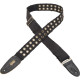 MC8TWEY-BLK Tracolla in cotone usurato con occhielli in ottone Black 2"