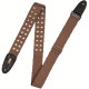 MC8TWEY-BRN Tracolla in cotone usurato con occhielli in ottone Brown 2"