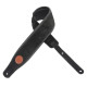 MSS2S-BLK Tracolla in pelle scamosciata imbottita Black 3"