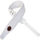 MSS2-WHT Tracolla in pelle imbottita White 3"