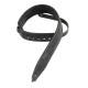 MSS80-BLK Tracolla in pelle conciata al vegetale Black Stripe2"