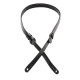 M19PR-BLK Tracolla per mandolino in pelle conciata al vegetale Black 1/2"