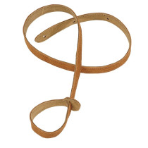 MS19-HNY Tracolla per mandolino in pelle scamosciata Honey 3/4"