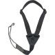M20-BLK Tracolla per ukulele in nylon Black 1"