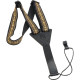 M20JN-002 Tracolla per ukulele in jacquard Black & Yellow 1"