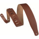 M26-WAL Tracolla in pelle pieno fiore Walnut 2 1/2"