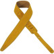 MS317AUR-YEL Tracolla in pelle scamosciata Yellow 2 1/2"