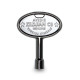 ZKEY - Chrome Drum Key With Trademark