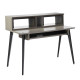GFW-ELITEDESK-GRY Scrivania workstation Elite in grigio driftwood per studi di registrazione e content creator