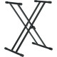 GFW-KEY-2000X Supporto per tastiera a "X" regolabile e rinforzato