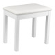 GFW-KEYBENCH-WDWH Panchetta in legno bianca per tastiera o pianoforte