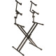 QL/623 Supporto Professionale per 3 Tastiere con Struttura "X" e Telaio Doppio
