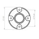 SC/235 Flangia in alluminio per speaker