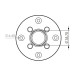 SC/235 Flangia in alluminio per speaker