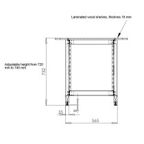 Z/612 CY Mobile Rack 12 Unità