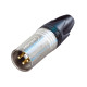 NC/367 XLR 3 poli maschio Neutrik, filtro LC (NC3MXX-EMC)