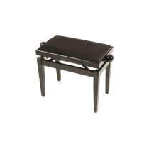 PB/010 BK L Panca in Legno Nero Lucido per Pianoforte