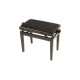 PB/010 BK L Panca in Legno Nero Lucido per Pianoforte