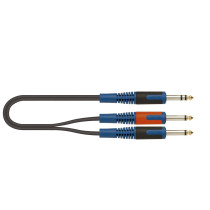 RKSA/100-1 Jack TRS Stereo 6.3 / 2x Jack TS Mono 6.3 1 mt