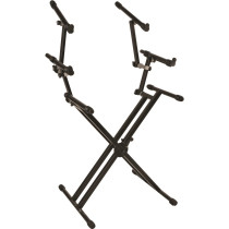 QL/723 Supporto Professionale per 3 Tastiere con Struttura "X" e Telaio Doppio
