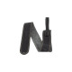 18A0013 Tracolla in pelle Ball Glove Leather/Suede, Black