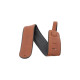 18A0028 Tracolla Rolled Leather, Brown