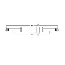 RKSI/205-1 Jack TS Mono 6.3 90° / Jack TS Mono 6.3 1 mt