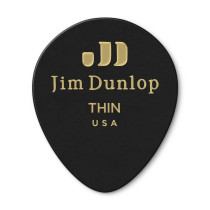 485P-03TH Celluloid Teardrop, Black Thin Player's Pack/12