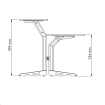 Z/630 CY Workstation a 2 Ripiani