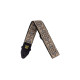 4163 Tracolla Gold & Black Paisley Jacquard
