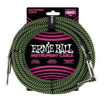 6077 Cavo Braided Black/Green 3,05 m
