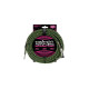 6077 Cavo Braided Black/Green 3,05 m