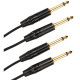 JUST/KEY-2 Cavo 2x Jack 6.3 TS Mono / 2x Jack 6.3 TS Mono 2 mt