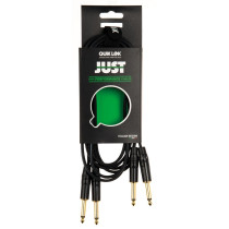 JUST/KEY-3 Cavo 2x Jack 6.3 TS Mono / 2x Jack 6.3 TS Mono 3 mt