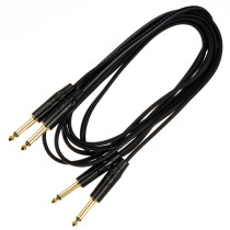 JUST/KEY-6 Cavo 2x Jack 6.3 TS Mono / 2x Jack 6.3 TS Mono 6 mt