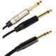 JUST/JS2JM-1 Cavo Jack 6.3 TRS Stereo / 2x Jack 6.3 TS Mono 1 mt