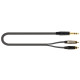 JUST/JS2RCA-3 Cavo Jack 6.3 TRS Stereo / 2x Spina Phono RCA 3 mt