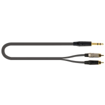 JUST/JS2RCA-5 Cavo Jack 6.3 TRS Stereo / 2x Spina Phono RCA 5 mt