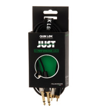 JUST/2RCA2J-1 Cavo 2x Jack 6.3 TS Mono / 2x Spina Phono RCA 1 mt