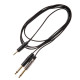 JUST/J352J-1 Cavo Minijack 3.5 TRS Stereo / 2x Jack 6.3 TS Mono 1 mt