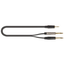JUST/J352J-5 Cavo Minijack 3.5 TRS Stereo / 2x Jack 6.3 TS Mono 5 mt