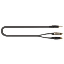 JUST/J352RCA-1 Cavo Minijack 3.5 TRS Stereo / 2x Spina Phono RCA 1 mt