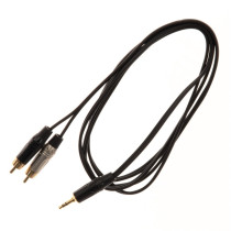 JUST/J352RCA-1 Cavo Minijack 3.5 TRS Stereo / 2x Spina Phono RCA 1 mt