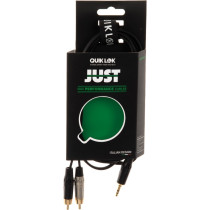 JUST/J352RCA-2 Cavo Minijack 3.5 TRS Stereo / 2x Spina Phono RCA 2 mt